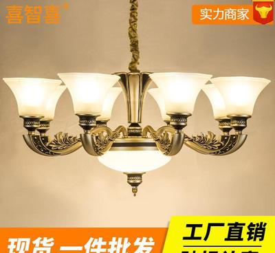 【2017新款美式锌合金客厅吊灯 卧室餐厅欧式水晶吊灯大气别墅】价格_厂家_图片 -